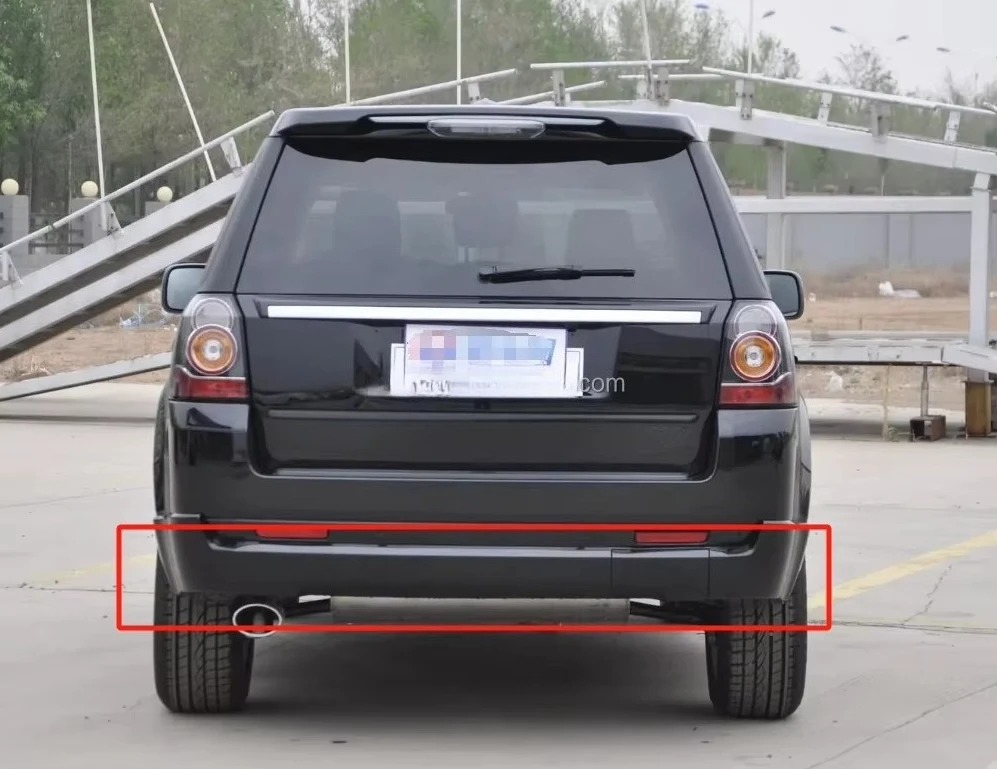 For  Freelander 2 2008-2015 Body Surround Side Door Molding Front and Rear Bumper Guard with Exhaust  Body Kit
